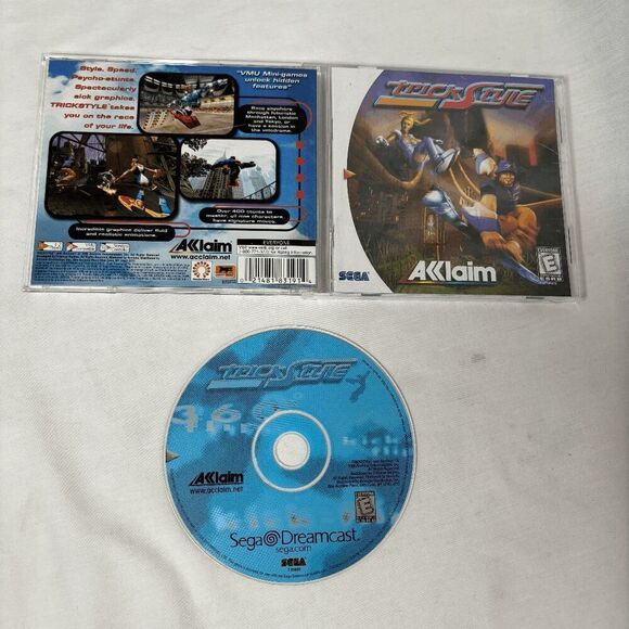 Sega Dreamcast Video Game Trick Style Complete With Original Case And Manual - Picture 1 of 12